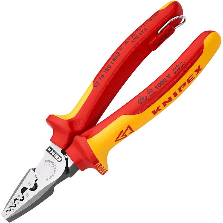 KNIPEX 1000V INSULATED CRIMPING PLIER FOR END SLEEVES