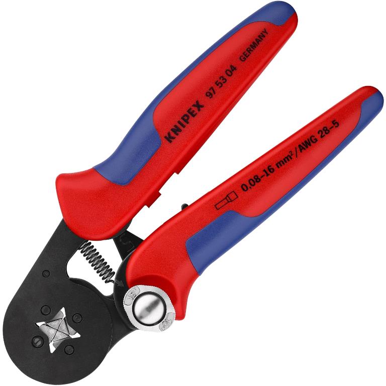 KNIPEX SELF ADJUSTING SQUARE CRIMPING PLIER FOR END SLEEVES