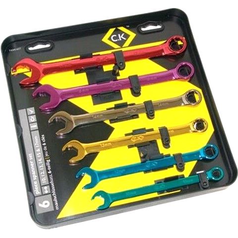 CK TOOLS COLOR CODED SPEED SPANNER SET - T4345