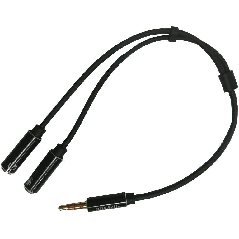 PRO-SIGNAL 3.5MM 4P PLUG - 3.5MM STEREO X2 CABLE ASSEMBLY