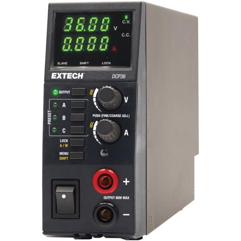 EXTECH INSTRUMENTS 80W SWITCHING MODE DC POWER SUPPLY - DCP36
