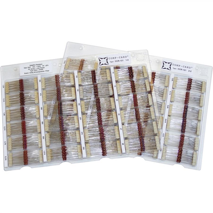 NOVA 1440PCS THROUGH HOLE METAL FILM RESISTOR KIT CCR121 רכיבי