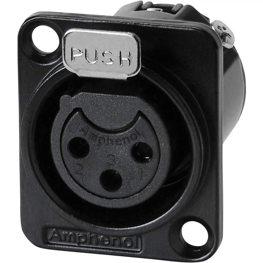 AMPHENOL AUDIO PREMIUM QUALITY XLR CONNECTORS AC SERIES קונקטורים