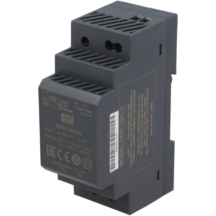 MEAN WELL DIN RAIL TYPE DC TO DC CONVERTERS - DDR-30 SERIES