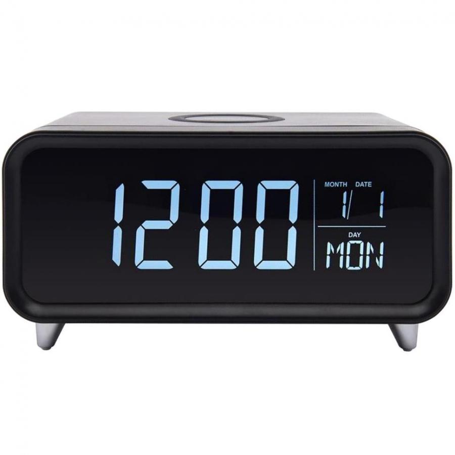 GROOV-E ATHENA ALARM CLOCK WITH WIRELESS CHARGER - GV-WC01