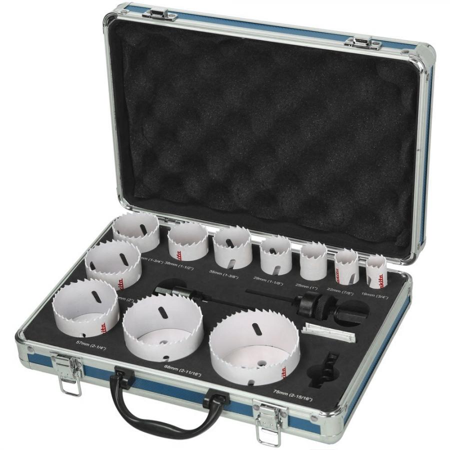 MAKITA 11 PIECE ELECTRICIANS HOLE SAW KIT D47298 כלי עבודה נטענים
