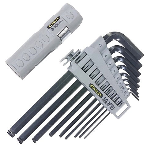 STANLEY BALL HEX KEY SET WITH T-HABDLE FUNCTION - 0-89-904