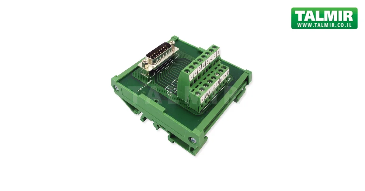 טרמינל בלוק - DB9 PLUG INTERFACE MODULE - טלמיר אלקטרוניקה