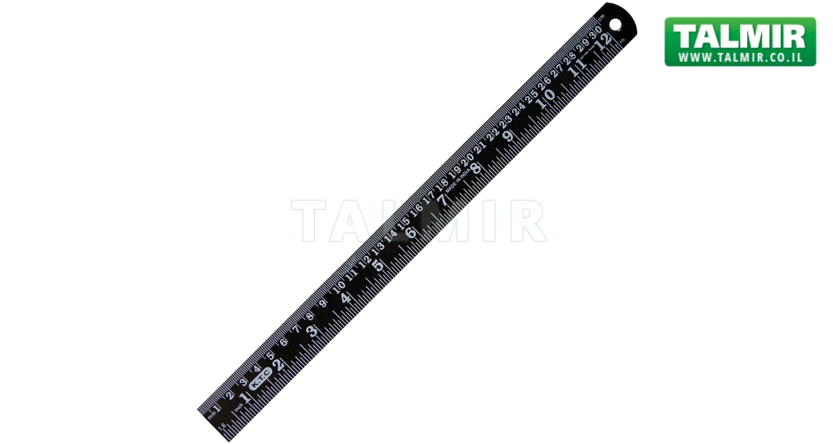 DURATOOL BLACK CHROME COATED STEEL RULERS כלי עבודה ידניים סידרה : 29531
