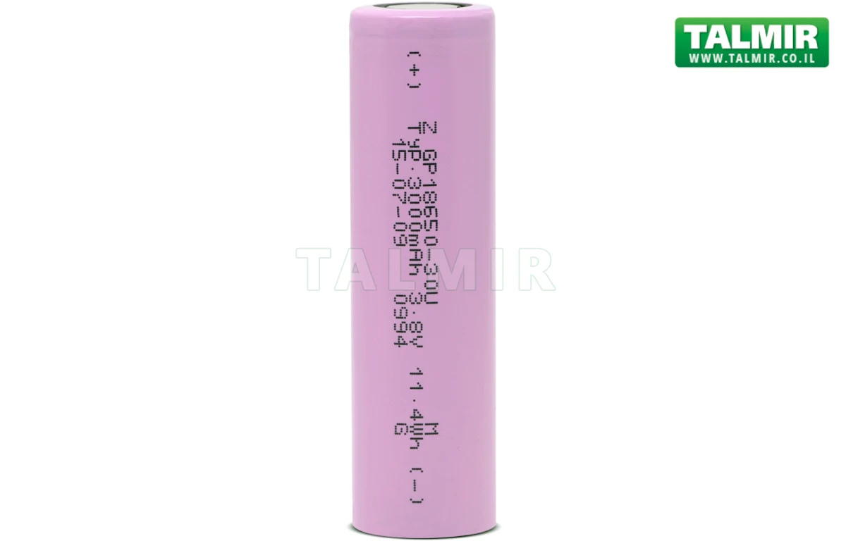 GP BATTERIES RECHARGEABLE LI-ION BATTERY - 18650-30U סוללות, מצברים ...
