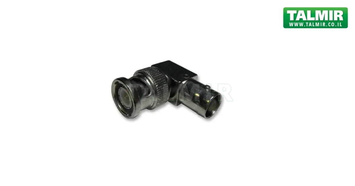 מתאם קואקסיאלי - BNC PLUG - BNC SOCKET R/A - טלמיר אלקטרוניקה