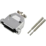 מכסה הגנה מסוכך למחבר D-TYPE להלחמה לכבל - 25 מגעים