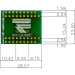 לוח מתאם לרכיבי TSSOP-38 ~ DIP - SMD