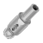 מחבר אפור LEMO - זכר להלחמה לכבל - 13 מגעים - SAN.M13.GLA.6G