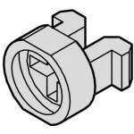 שרוול מוביל בורג פלסטי למארז 19 אינץ