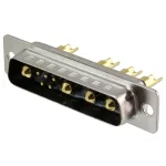 מחבר D-TYPE COMBO IP67 - זכר להלחמה לכבל - 20A - DB-9W4
