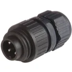 מחבר תעשייתי CA6LS - זכר להלחמה לכבל - 6 מגעים + הארקה