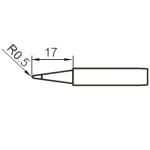 ראש למלחם - 0.5MM CONICAL