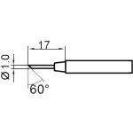 ראש למלחם - 1.0MM NARROW ANGLED CHISEL