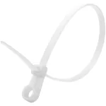 אזיקונים לבנים מתברגים מפלסטיק - 155MM X 3.7MM