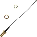 כבל קואקסיאלי אפור - RP-SMA (F-B/H) ~ U.FL (M-R/A) - 200MM