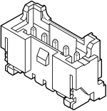 מחבר JST להלחמה למעגל מודפס לכבל - סדרת PA - זכר 3 מגעים