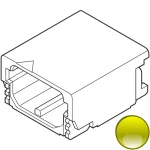 מחבר JST להלחמה למעגל מודפס - סדרת SFH - בידוד צהוב - זכר 2 מגעים