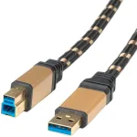 כבל ROLINE GOLD - 3M - B(M) ~ A(M) - USB 3.0