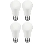 רביעיית נורות WARM WHITE LED 11W - הברגה E27 - עדשה חלבית