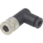 מחבר M8 לסנסור - נקבה זוויתי להלחמה לכבל - 4 מגעים