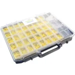 קיט סימוניות TIE-ON לכבלים - שחור/צהוב - 8400 יחידות