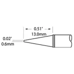 ראש לידית מלחם - METCAL SFP-CNL06 - CONICAL 0.6MM