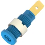 שקע בננה 2MM להברגה לפנל - בידוד כחול - TENMA 72-13954