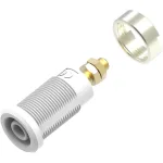 שקע בננה 4MM להברגה לפנל - בידוד לבן - TENMA 72-14152