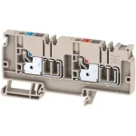 מחבר טרמינל בלוק לפס דין - 2WAY , 6MM² , 41A , 250V , GREY