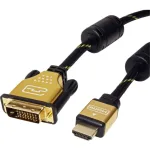 כבל 3M - DVI-D DUAL LINK 24+1 (M) - HDMI (M) - AV