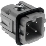 מחבר HD - זכר להברגה לכבל - 3 מגעים + הארקה - MP004720