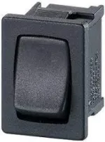 מפסק נדנדה, SPDT, ללא תאורה, ללוח, שחור