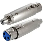 מתאם XLR SOCKET - RCA SOCKET