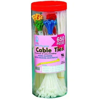 קיט אזיקונים מפלסטיק בצבעים שונים - 650 יחידות PRO-POWER