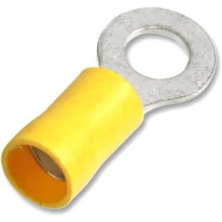 נעל כבל טבעת 5MM - צהוב - 100 יחידות MULTICOMP