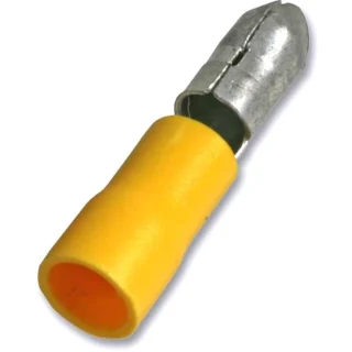 נעל כבל כדור זכר 5MM - צהוב - 100 יחידות MULTICOMP