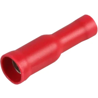 נעל כבל כדור נקבה 4MM - אדום - 100 יחידות MULTICOMP