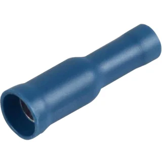 נעל כבל כדור נקבה 5MM - כחול - 100 יחידות MULTICOMP