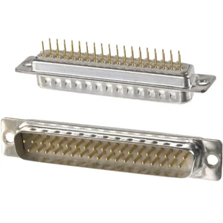 מחבר D-TYPE למעגל מודפס - זכר 37 מגעים MULTICOMP