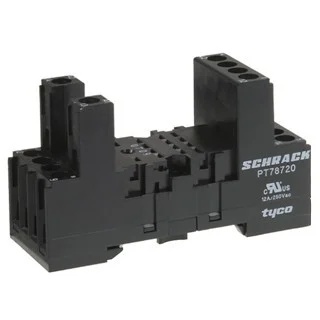 תושבת ממסר לפס דין - 4C/O TE CONNECTIVITY