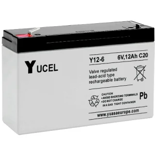 Batterie Plomb-acide 6V 12Ah Yuasa Y12-6L - Pour Onduleurs UPS, Remplacement RBC #3 - 6