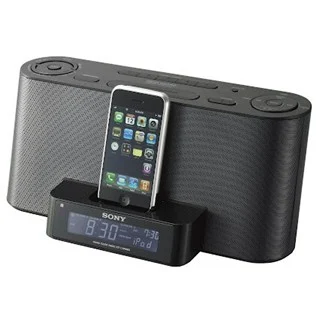 רדיו / שעון מעורר עם תחנת עגינה עבור IPHONE 4/4S SONY
