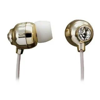 אוזניות סיליקון מוזהבות - MAXELL CRYSTAL MAXELL