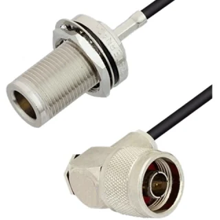 כבל קואקסיאלי - N (M-R/A) ~ N (F-B/H) - RG174 - 0.5M MULTICOMP